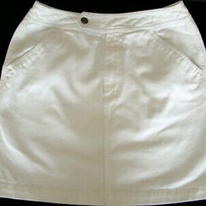 Liz Claiborne White denim pencil skirt, size 4